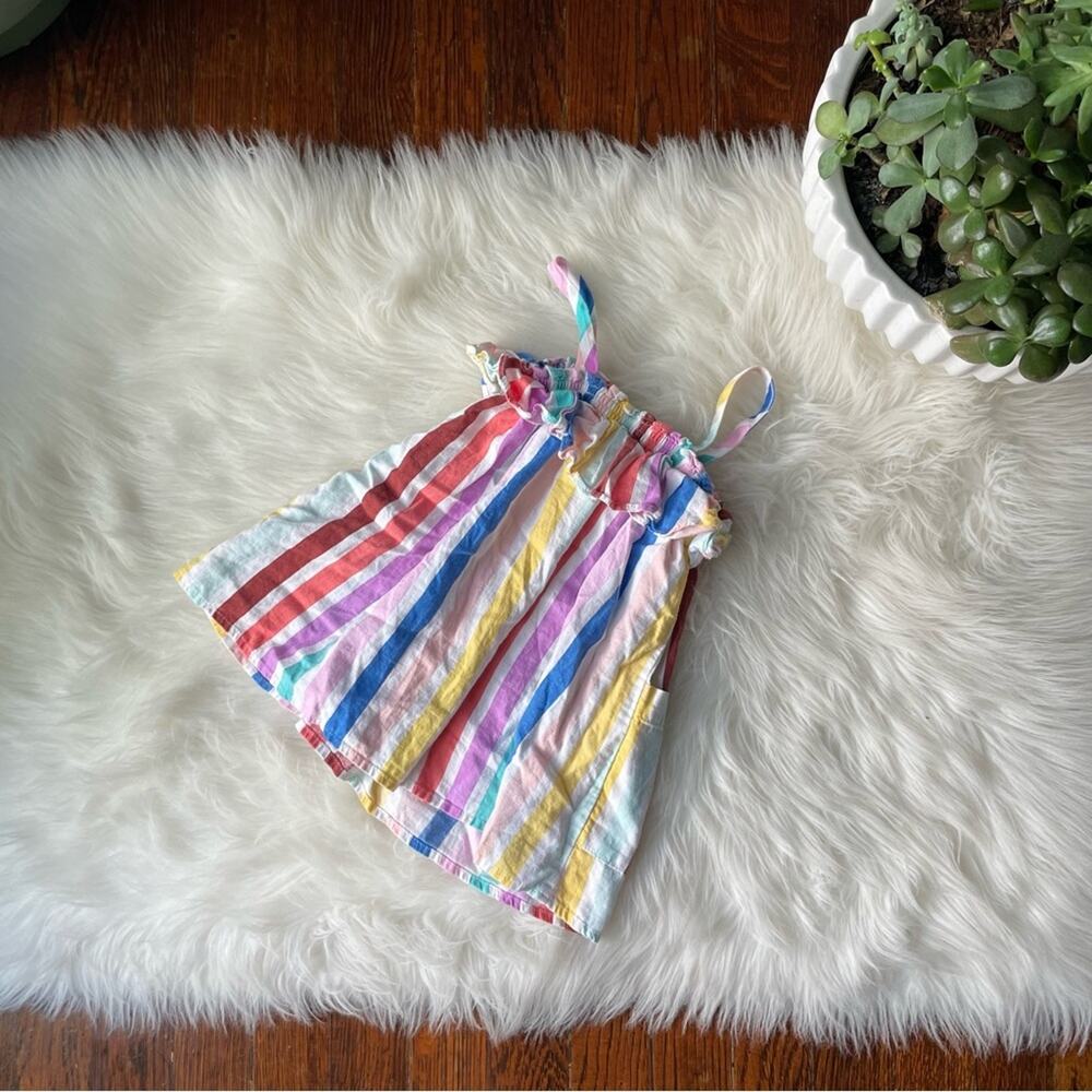 Oshkosh B’gosh Rainbow Stripe Toddler Dress Linen Blend 18M